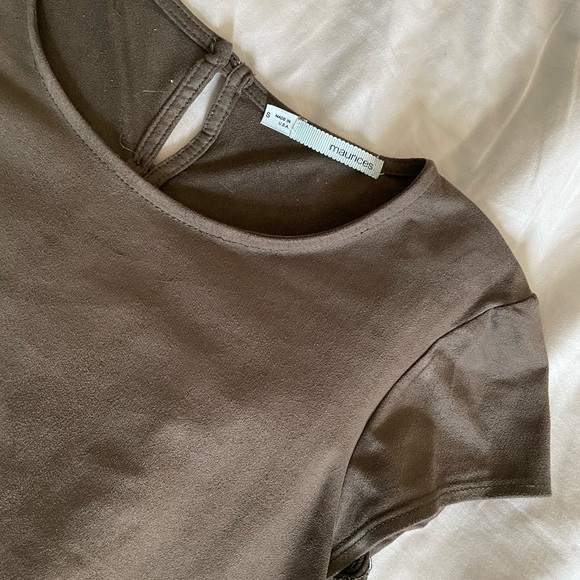 Maurice’s - Olive Green Eyelet Detail Shirt - Picture 3 of 7